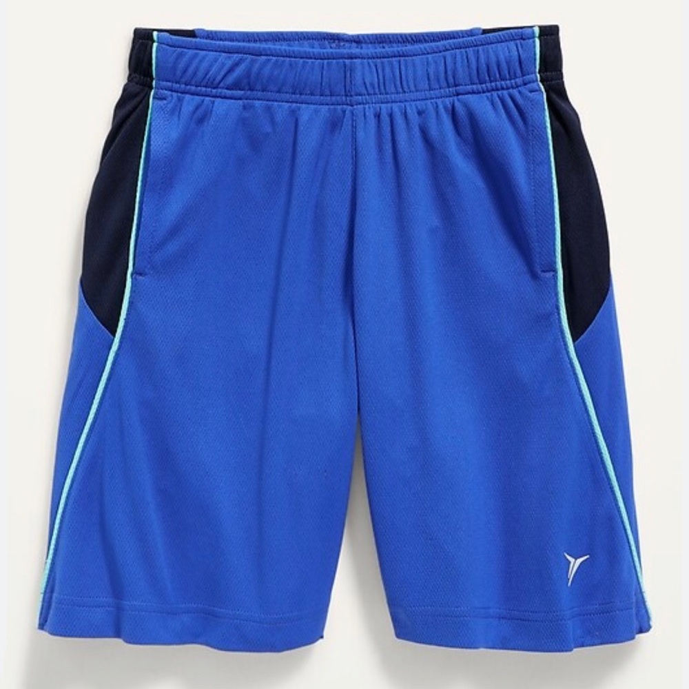 Boys OLD NAVY ACTIVE Go-Dry mesh performance shorts Royal blue - Size L (10/12)